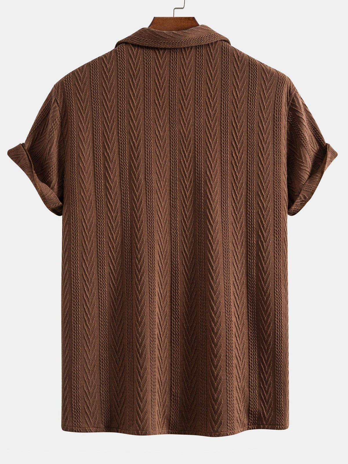 Ensemble chemise cubaine en jacquard texturé et pantalon décontracté Lorenzo™