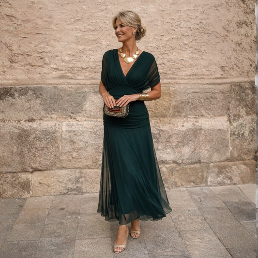 Mikaela | Robe maxi à bretelles dénudées