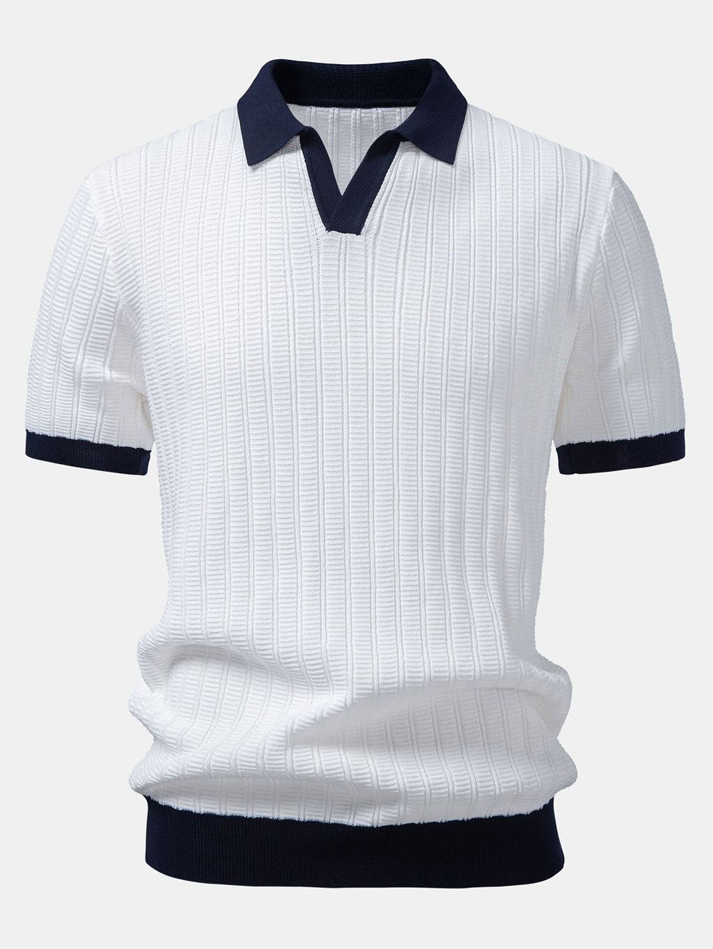 Ensemble polo à col Johnny texturé et pantalon fuselé slim™