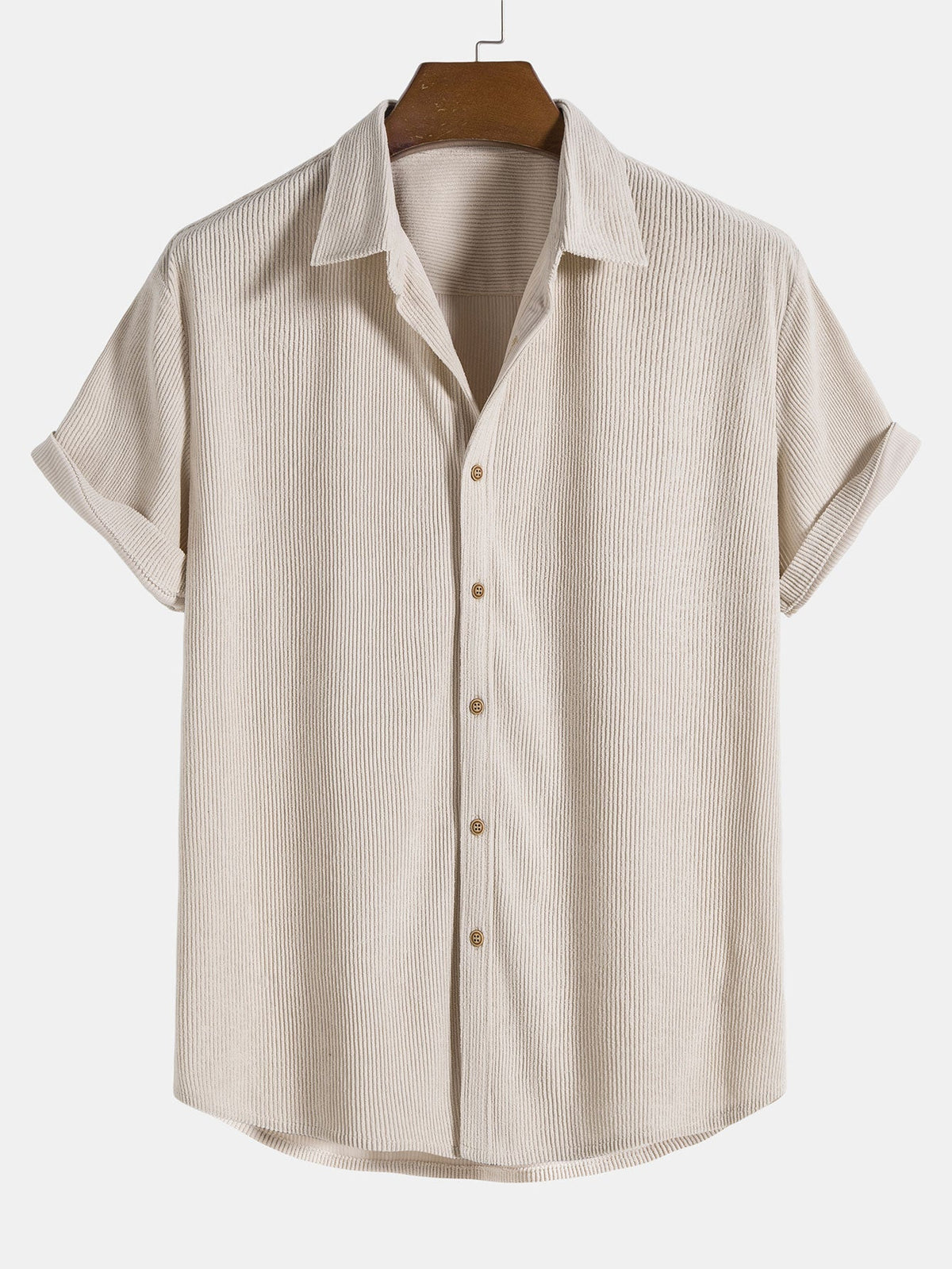 Chemise à boutons en velours côtelé et shorts Régulier Matteo™