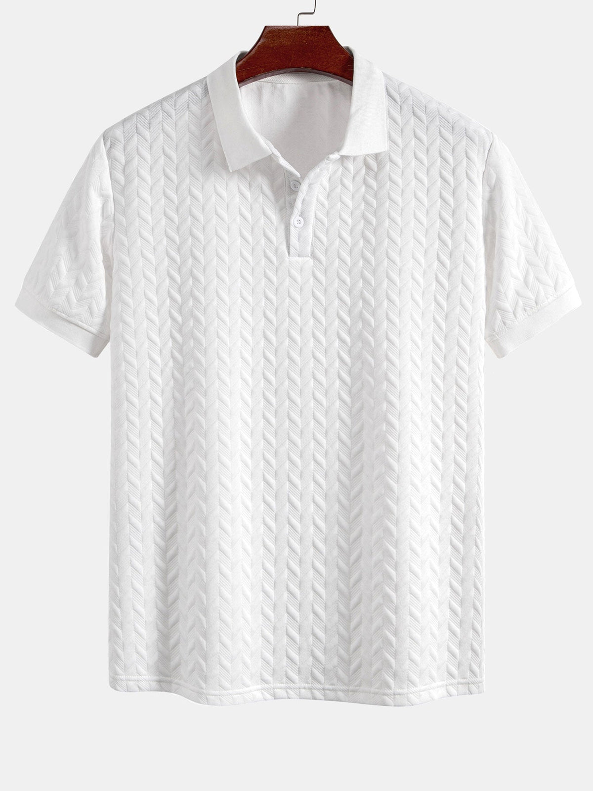 Polo en jacquard chevron Hugo™