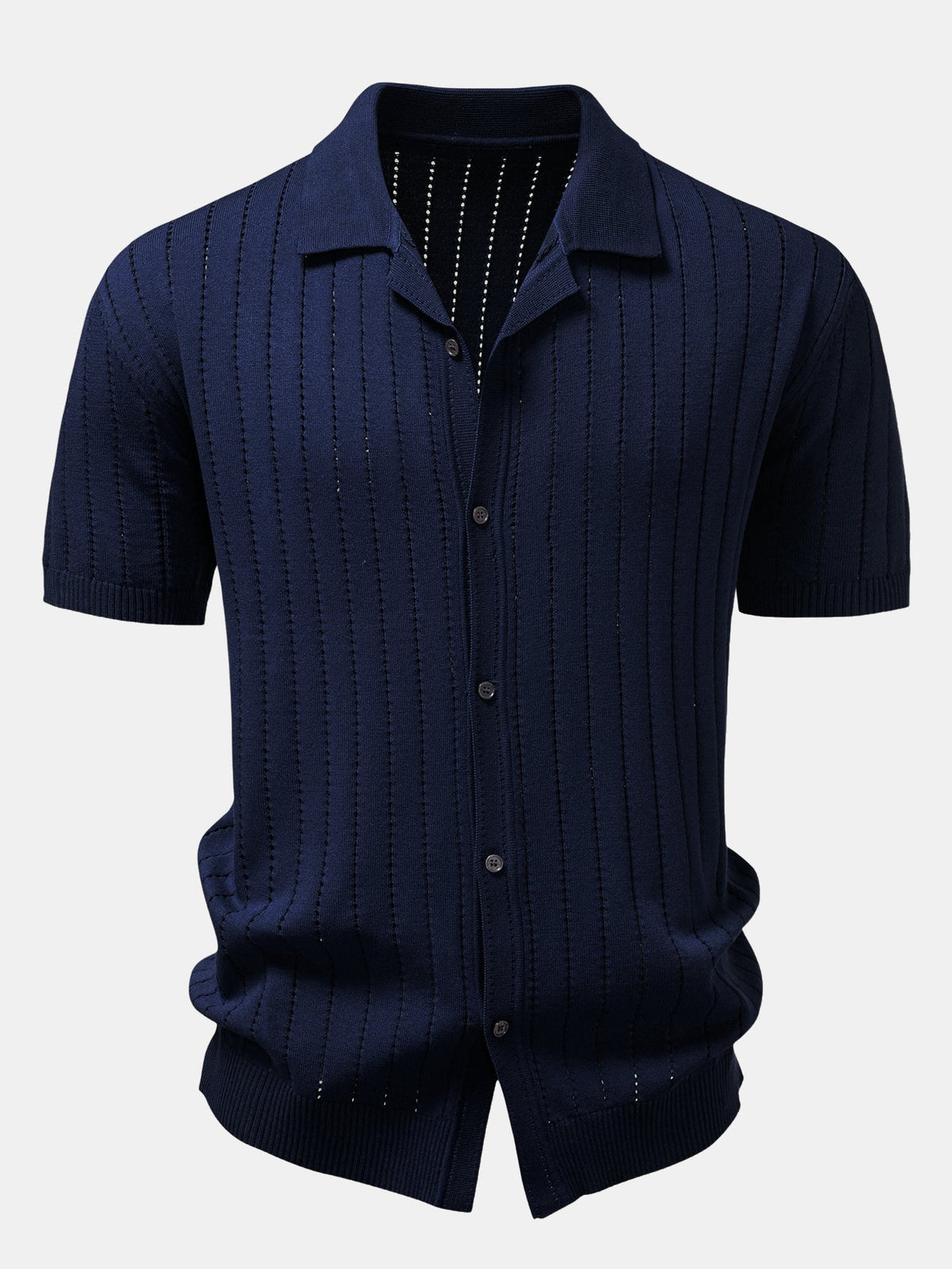 Chemise en maille ajourée à rayures Marco™
