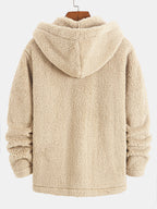 Manteau à capuche en polaire teddy Hugo™