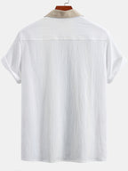 Ensemble chemise cubaine et pantalon droit Texturé™