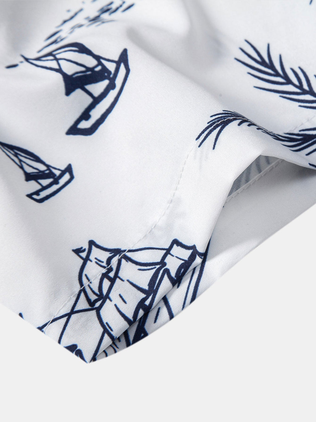 Chemise imprimée en polyester et shorts de bain Alizé™