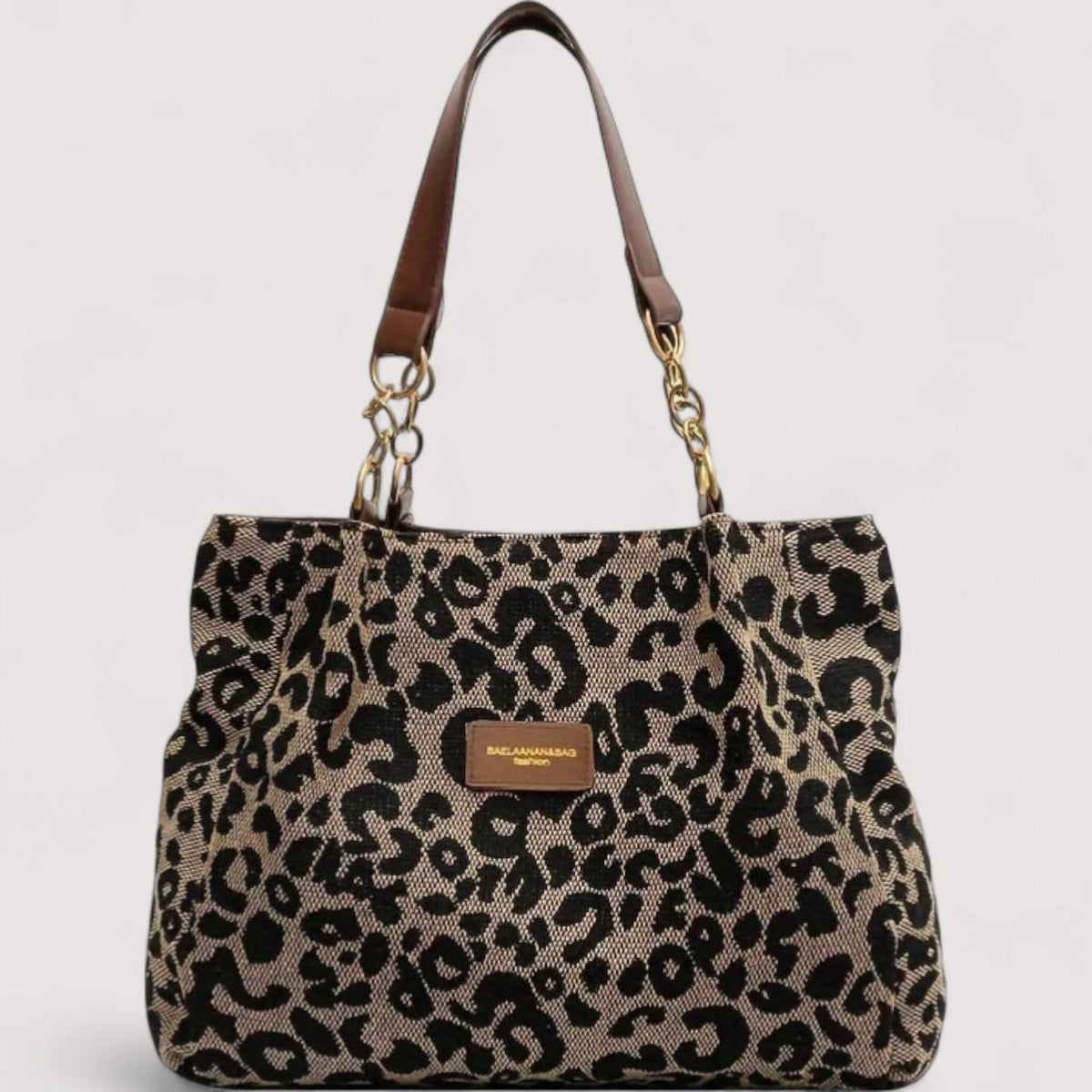 Lévrier – Sac de courses en toile léopard