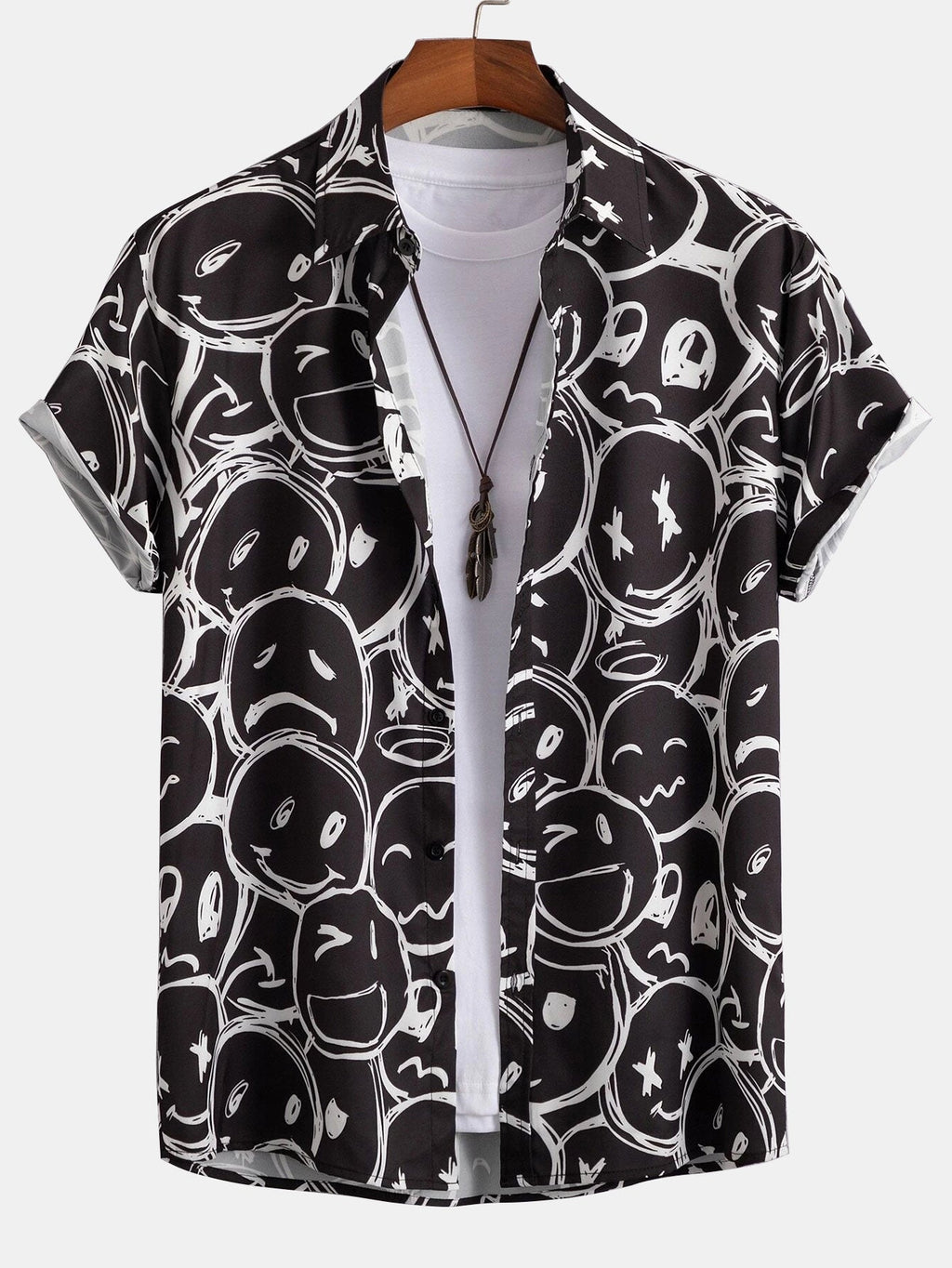 Chemise imprimée smiley en polyester Hugo™