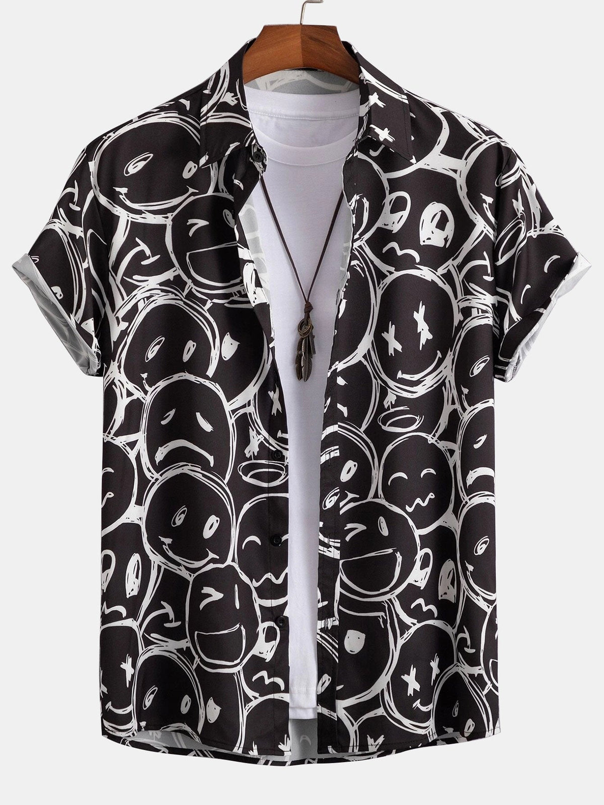 Chemise imprimée smiley en polyester Hugo™