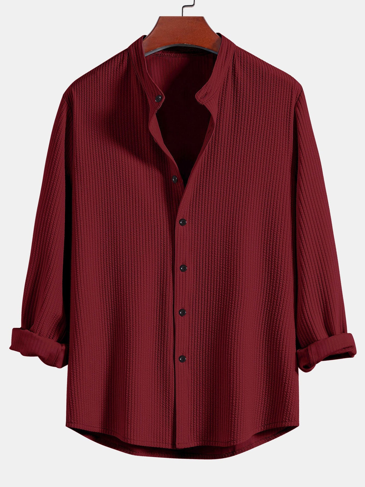 Chemise à manches longues Muscle Fit en tissu bouclé Marco™