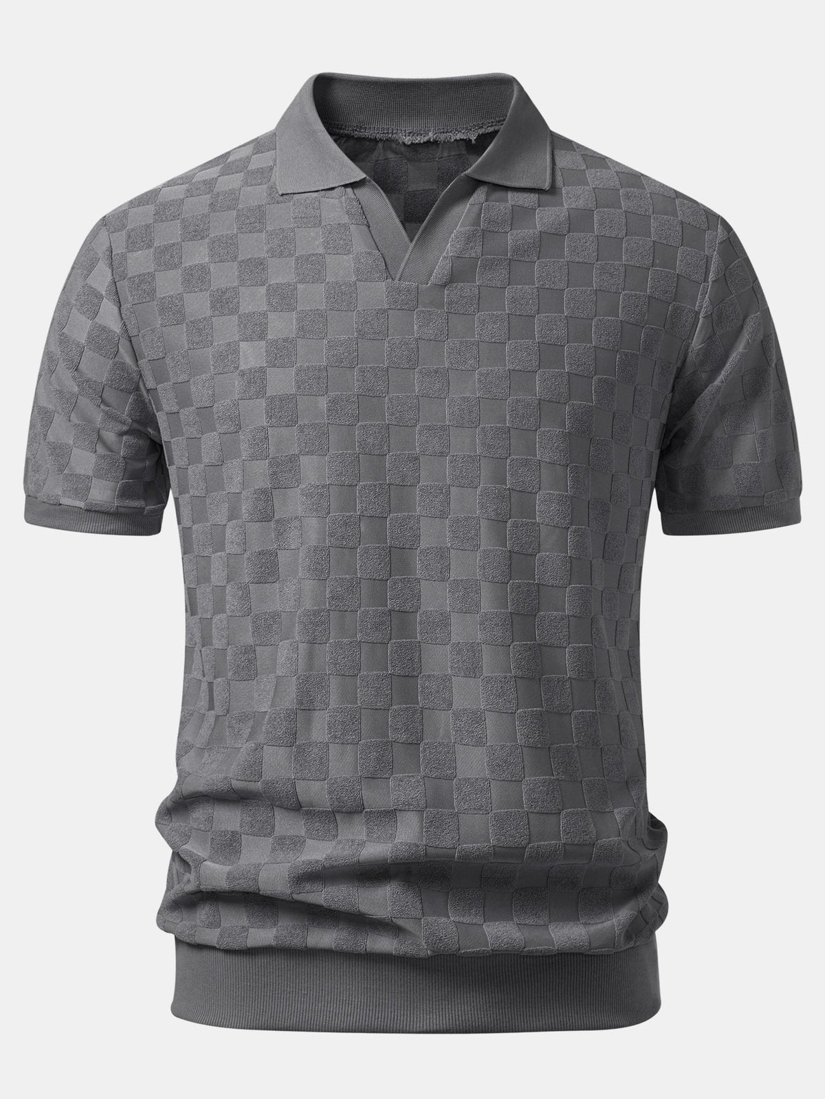 Polo en maille à col en V Damiano™