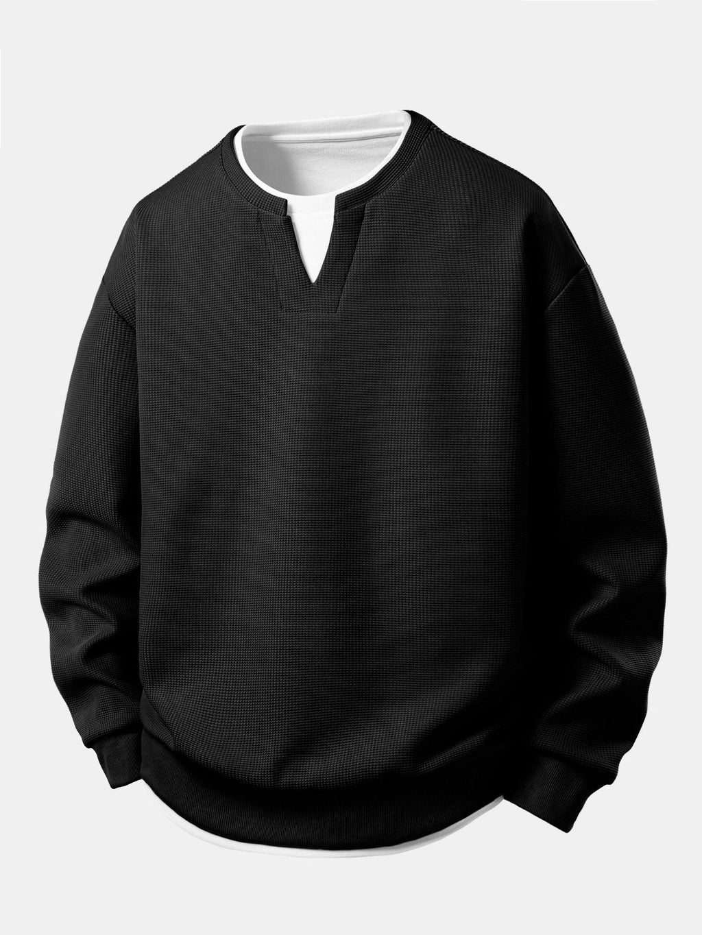Sweat-shirt 2-en-1 à col cranté Hugo™
