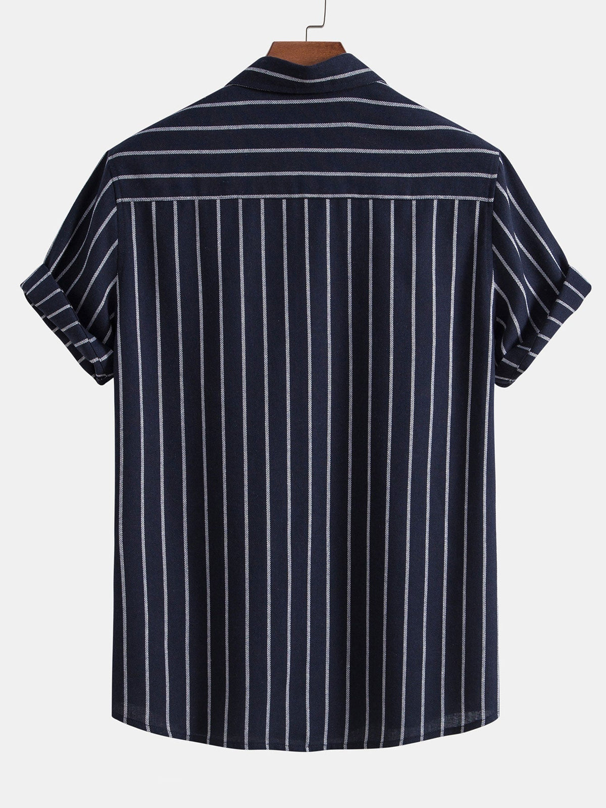 Chemise rayée en coton mélangé et short en lin Hugo™