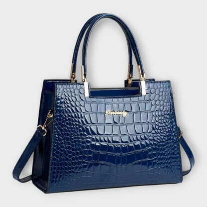 Maison Verdelle - Sac à main en cuir de crocodile brillant