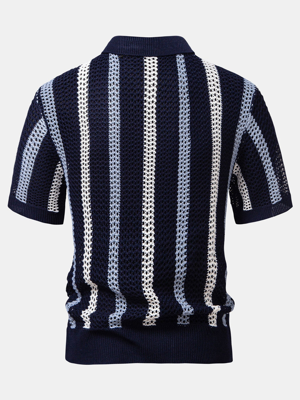 Polo en polyester rayé col en V Lorenzo™