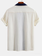 Ensemble chemise cubaine et pantalon droit Texturé™