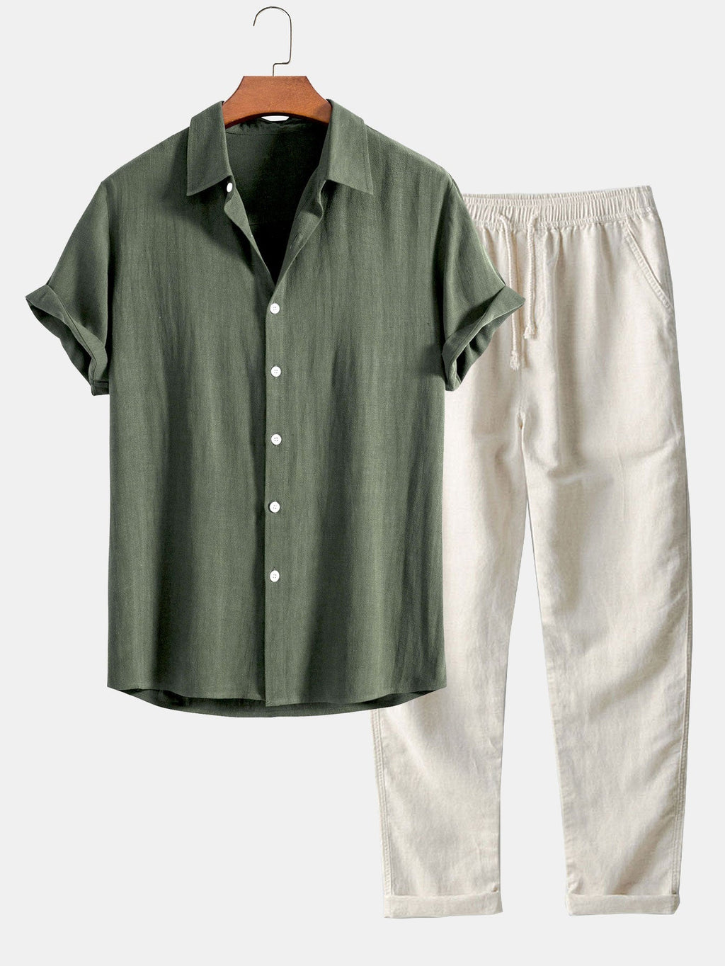 Ensemble chemise et pantalon en lin Mélange™