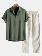 Ensemble chemise et pantalon en lin Mélange™