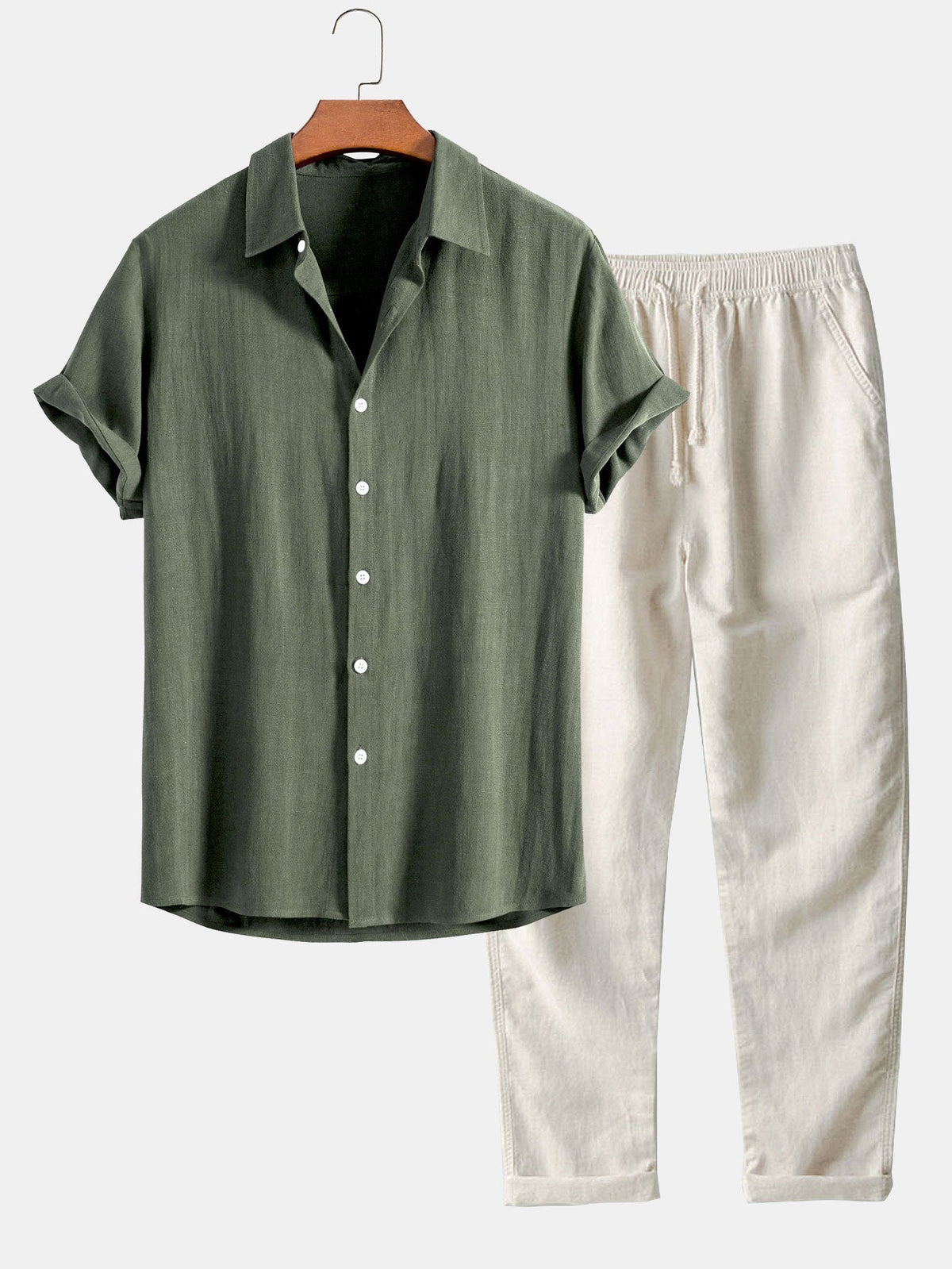 Ensemble chemise et pantalon en lin Mélange™