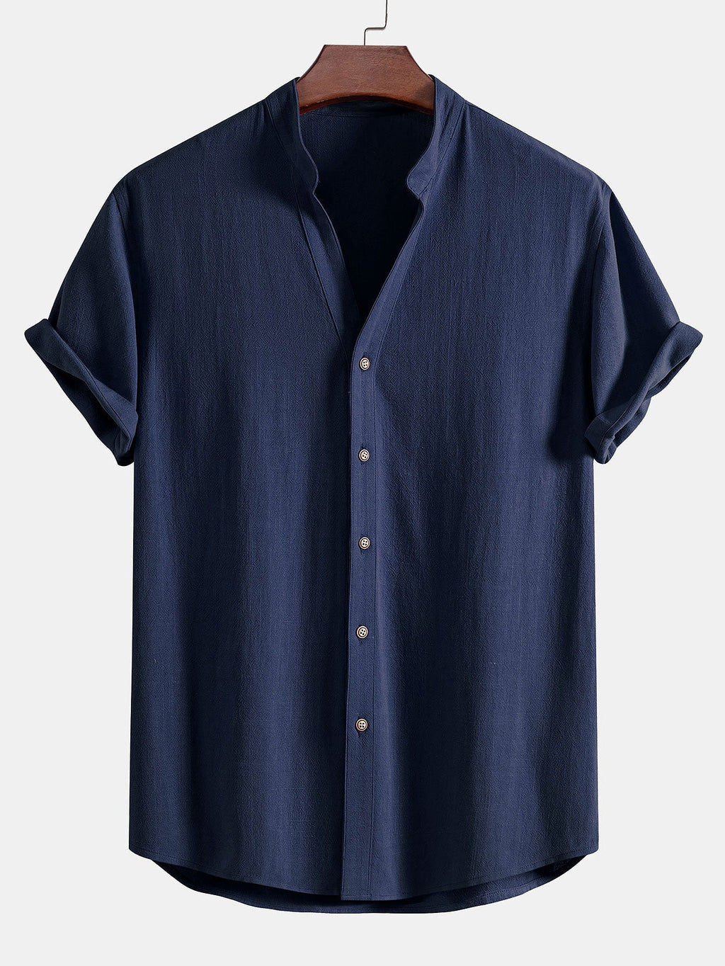 Ensemble chemise col en V lin et rayonne & pantalon droit Linus™
