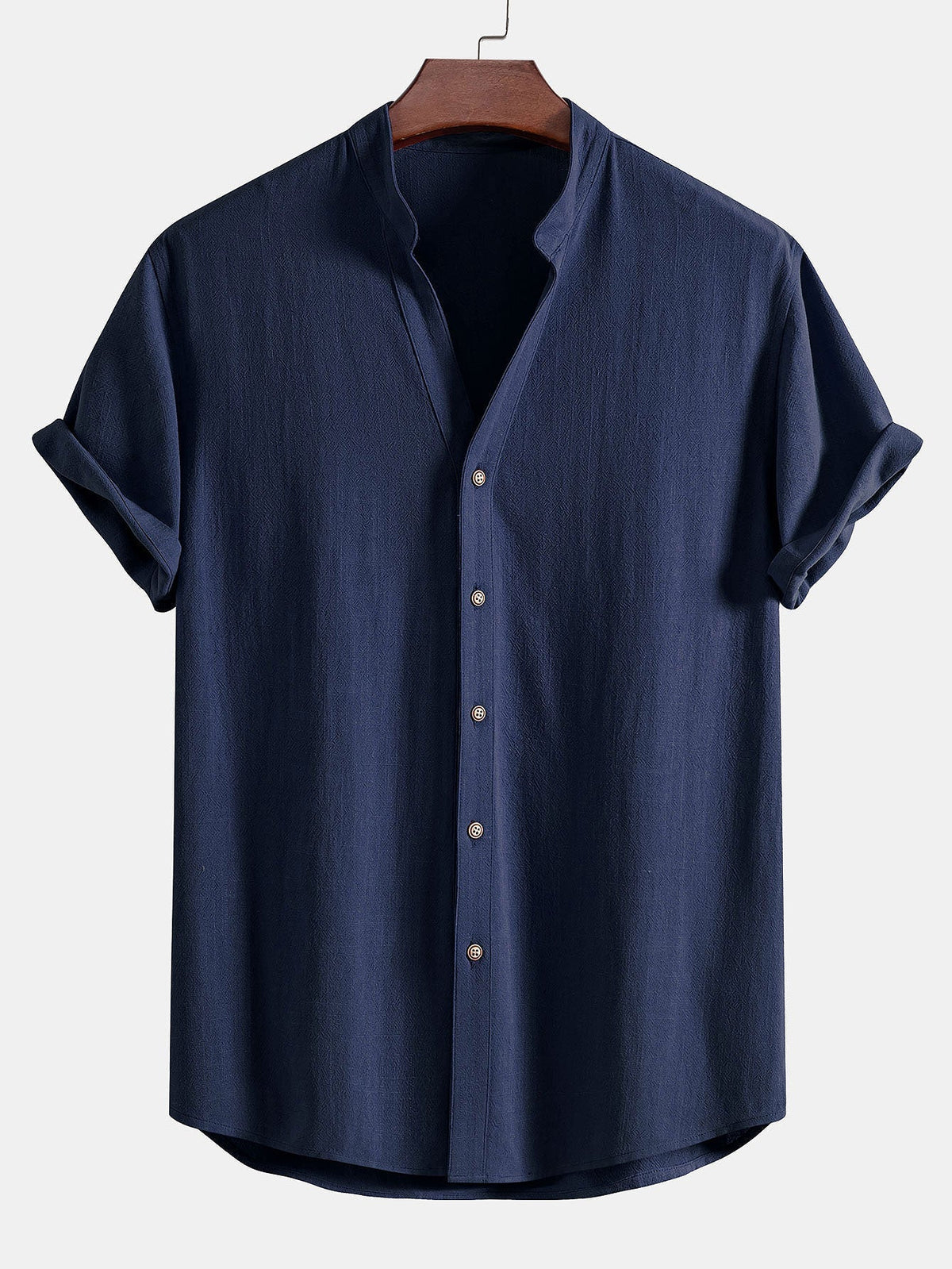 Ensemble chemise col en V lin et rayonne & pantalon droit Linus™
