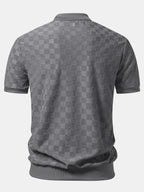 Polo en maille à col en V Damiano™
