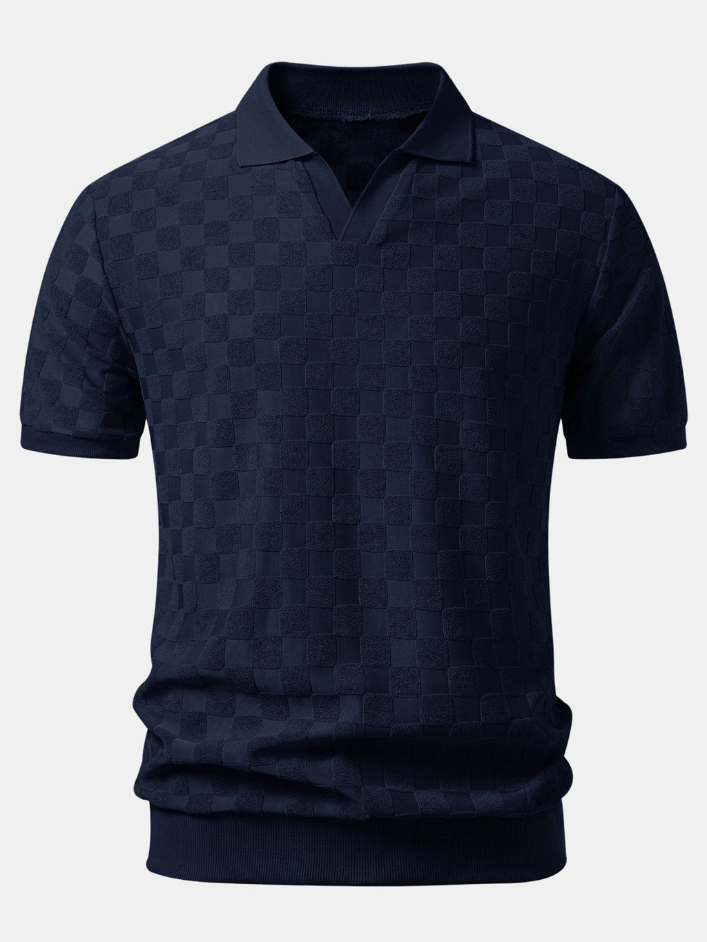 Polo en maille à col en V Damiano™