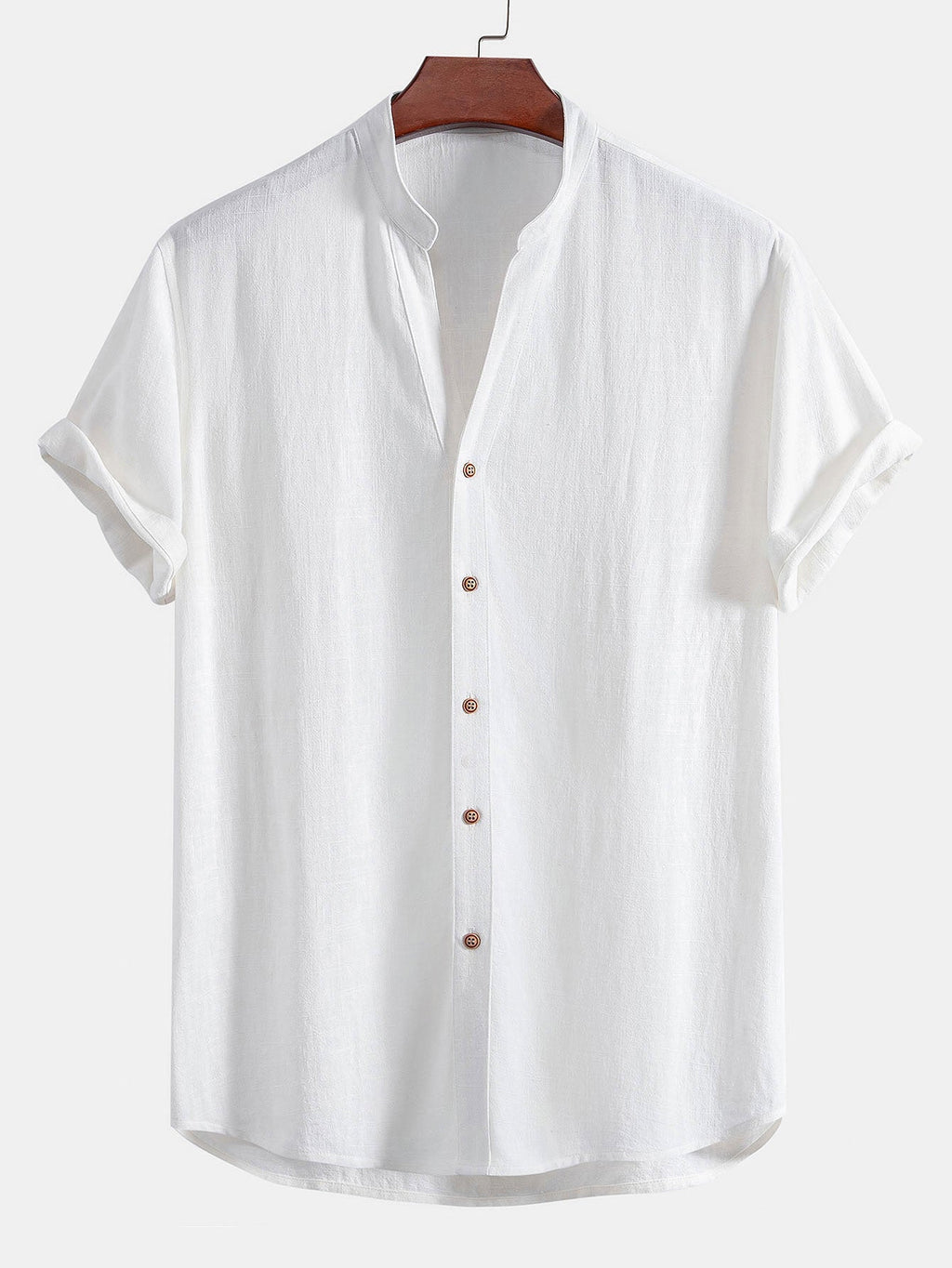 Ensemble chemise col en V lin et rayonne & pantalon droit Linus™
