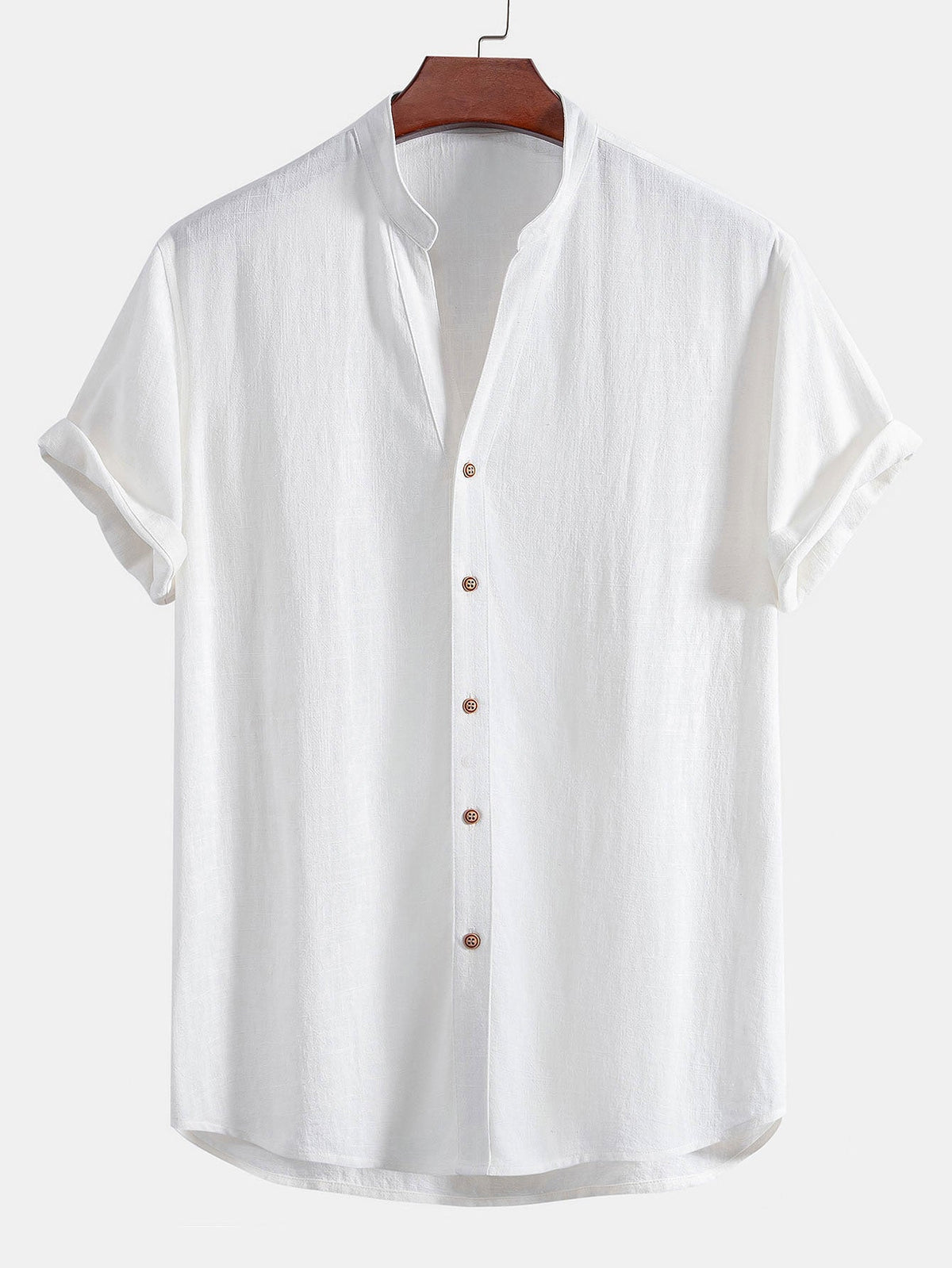 Ensemble chemise col en V lin et rayonne & pantalon droit Linus™