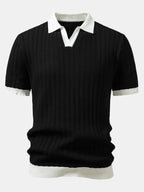Ensemble polo à col Johnny texturé et pantalon fuselé slim™