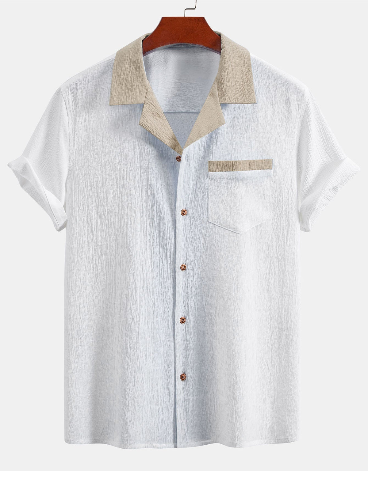 Ensemble chemise cubaine et pantalon droit Texturé™
