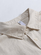 Chemise en lin et coton à manches longues Hugo™