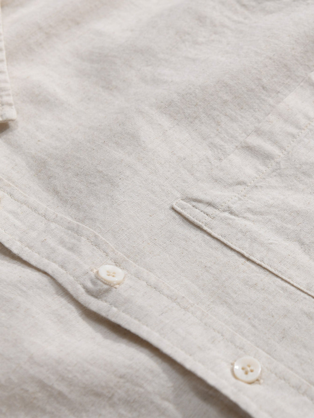 Chemise en lin et coton à manches longues Hugo™