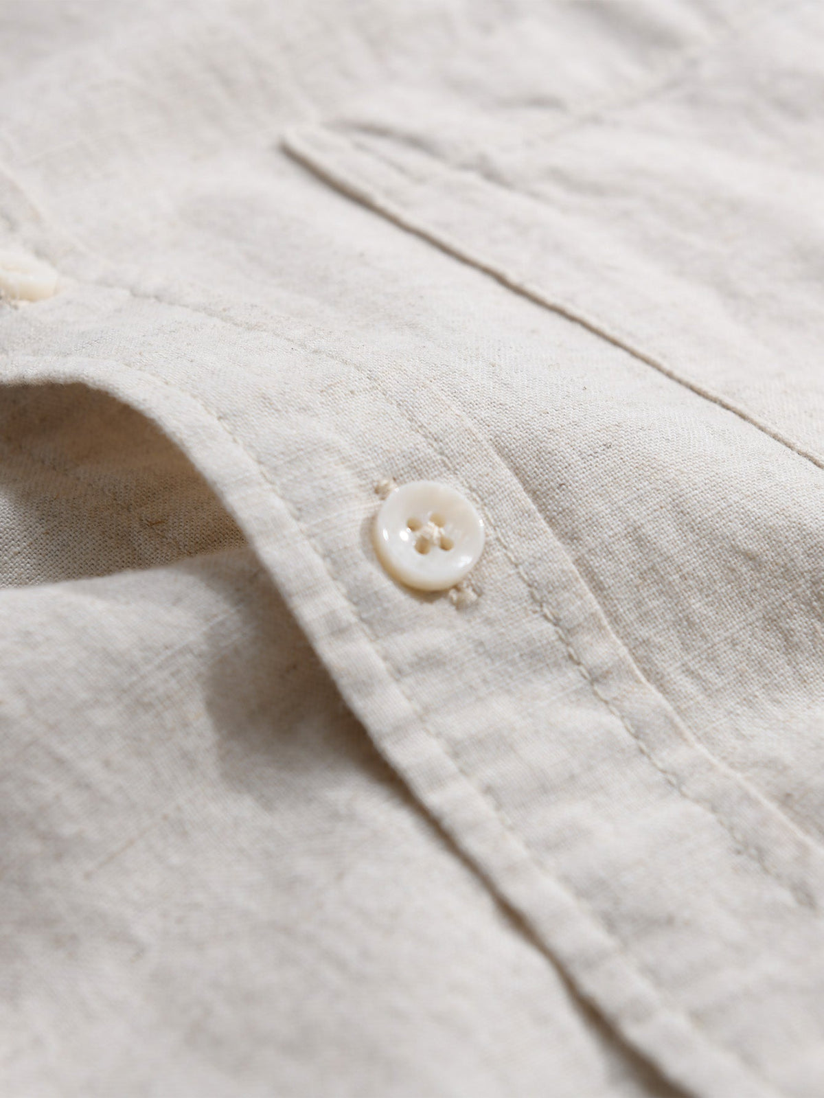 Chemise en lin et coton à manches longues Hugo™