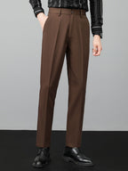 Ensemble polo à col Johnny texturé et pantalon fuselé slim™