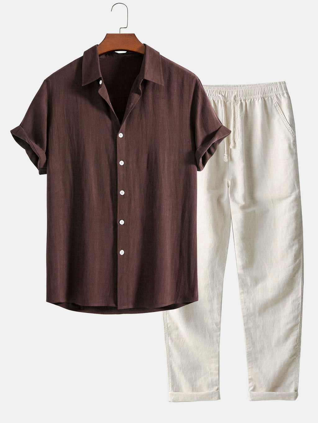 Ensemble chemise et pantalon en lin Mélange™
