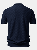 Polo en maille à col en V Damiano™