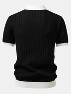 Ensemble polo à col Johnny texturé et pantalon fuselé slim™