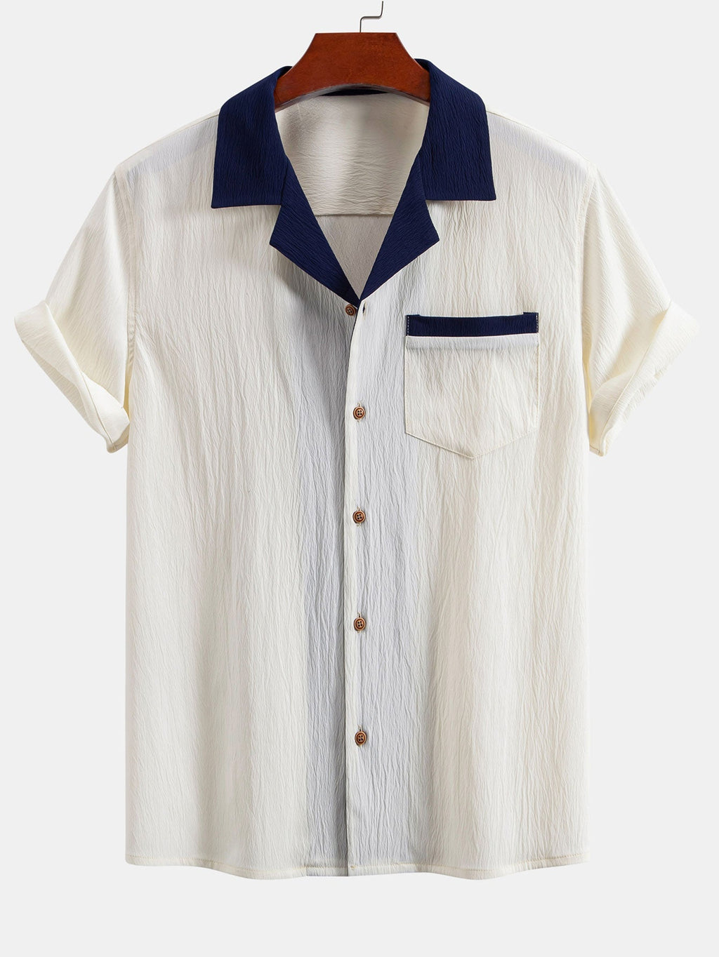 Ensemble chemise cubaine et pantalon droit Texturé™