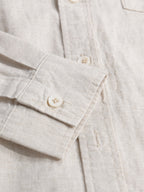 Chemise en lin et coton col montant Hugo™