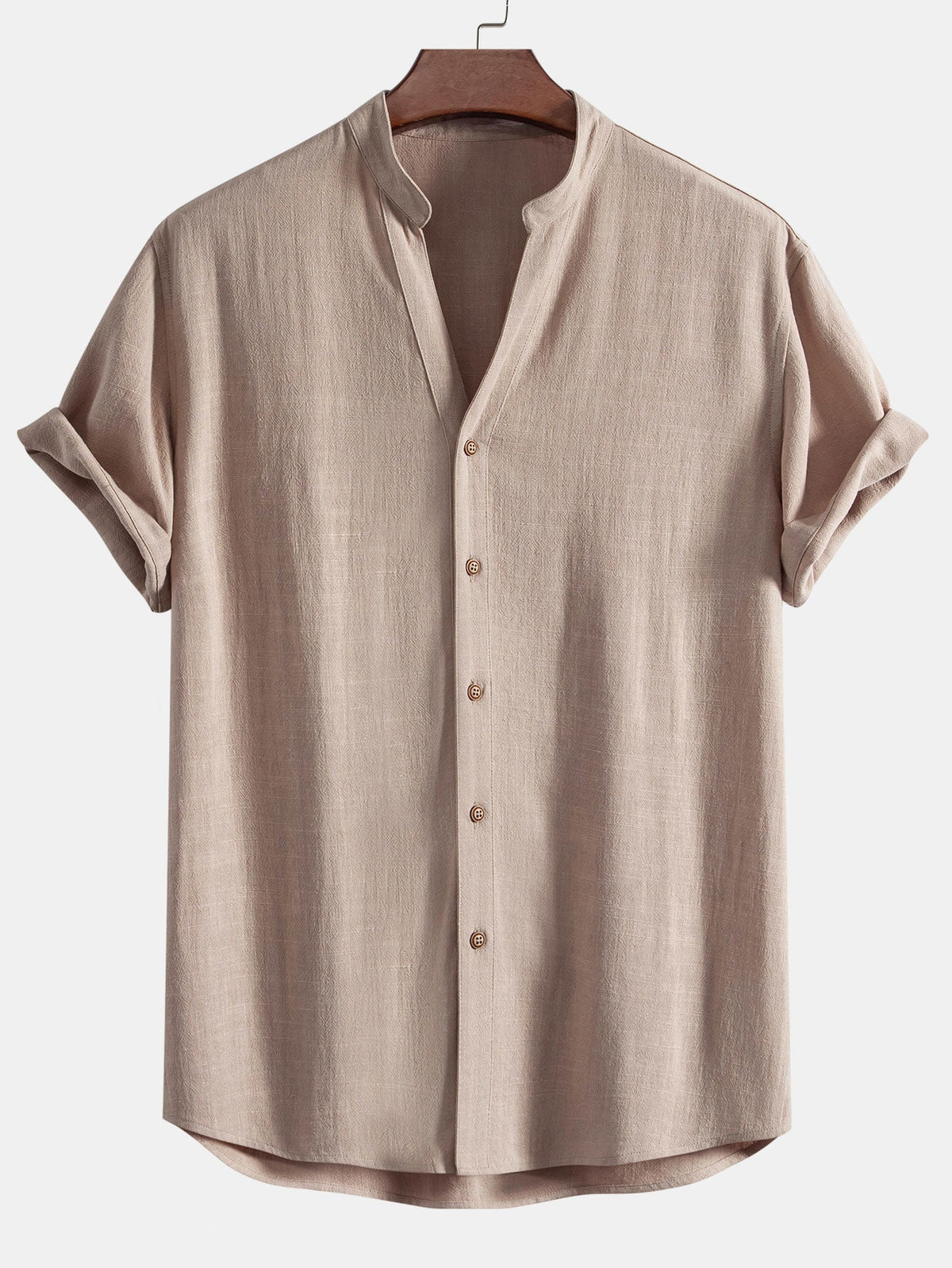 Ensemble chemise col en V lin et rayonne & pantalon droit Linus™