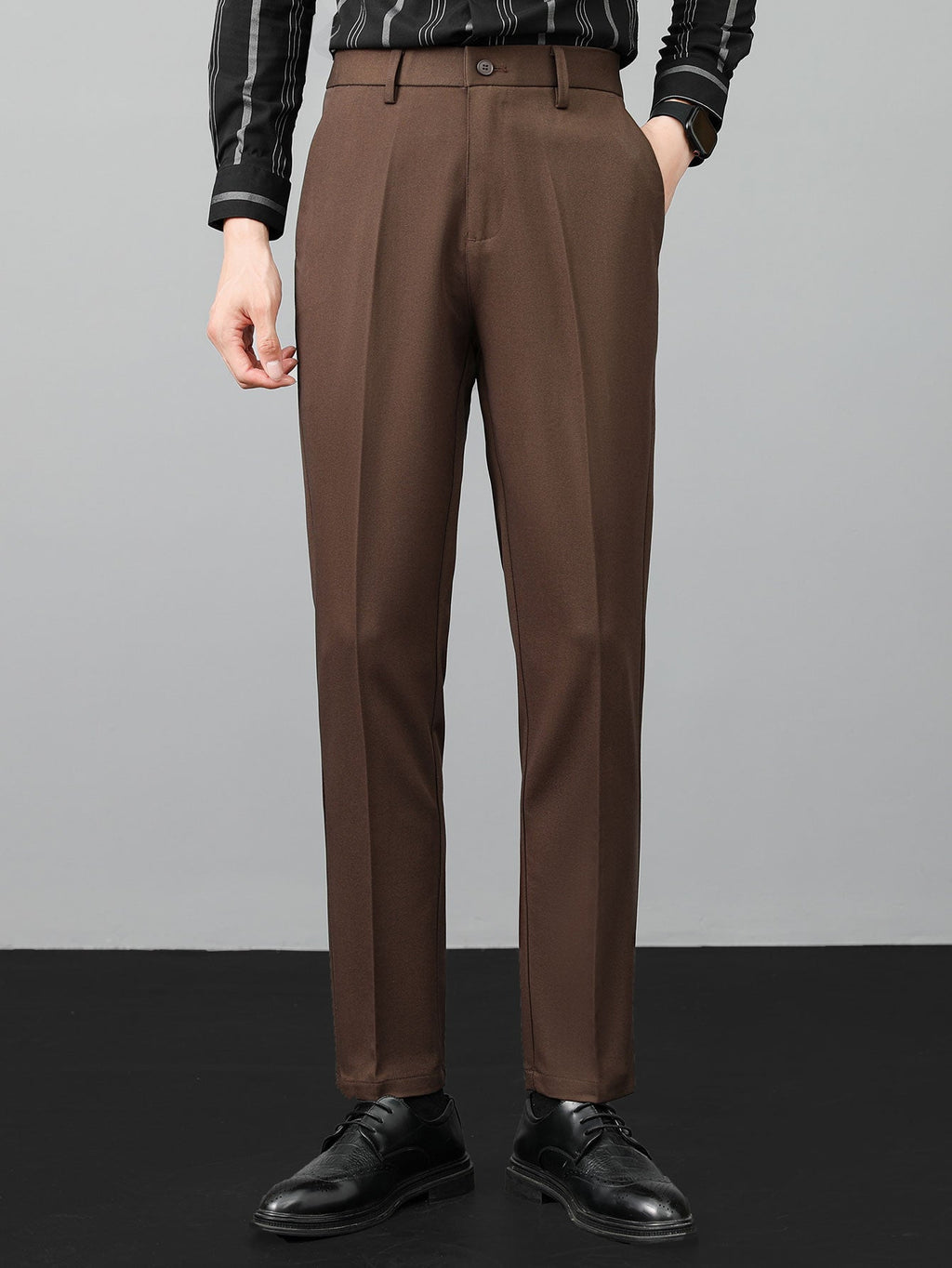 Ensemble polo à col Johnny texturé et pantalon fuselé slim™