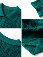 Ensemble chemise en maille jacquard et pantalon fuselé Slim™