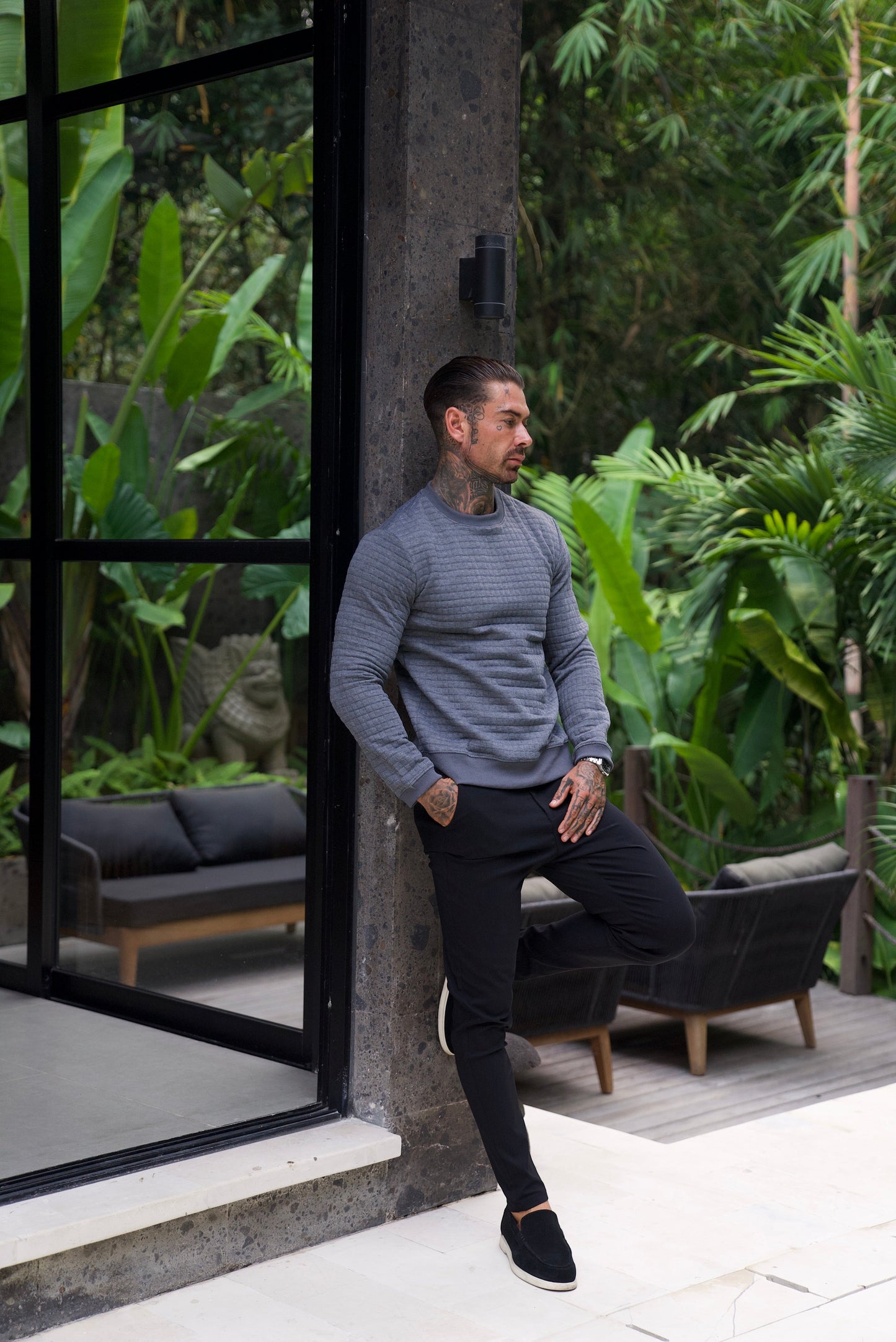 Milano : Tricot texturé slim