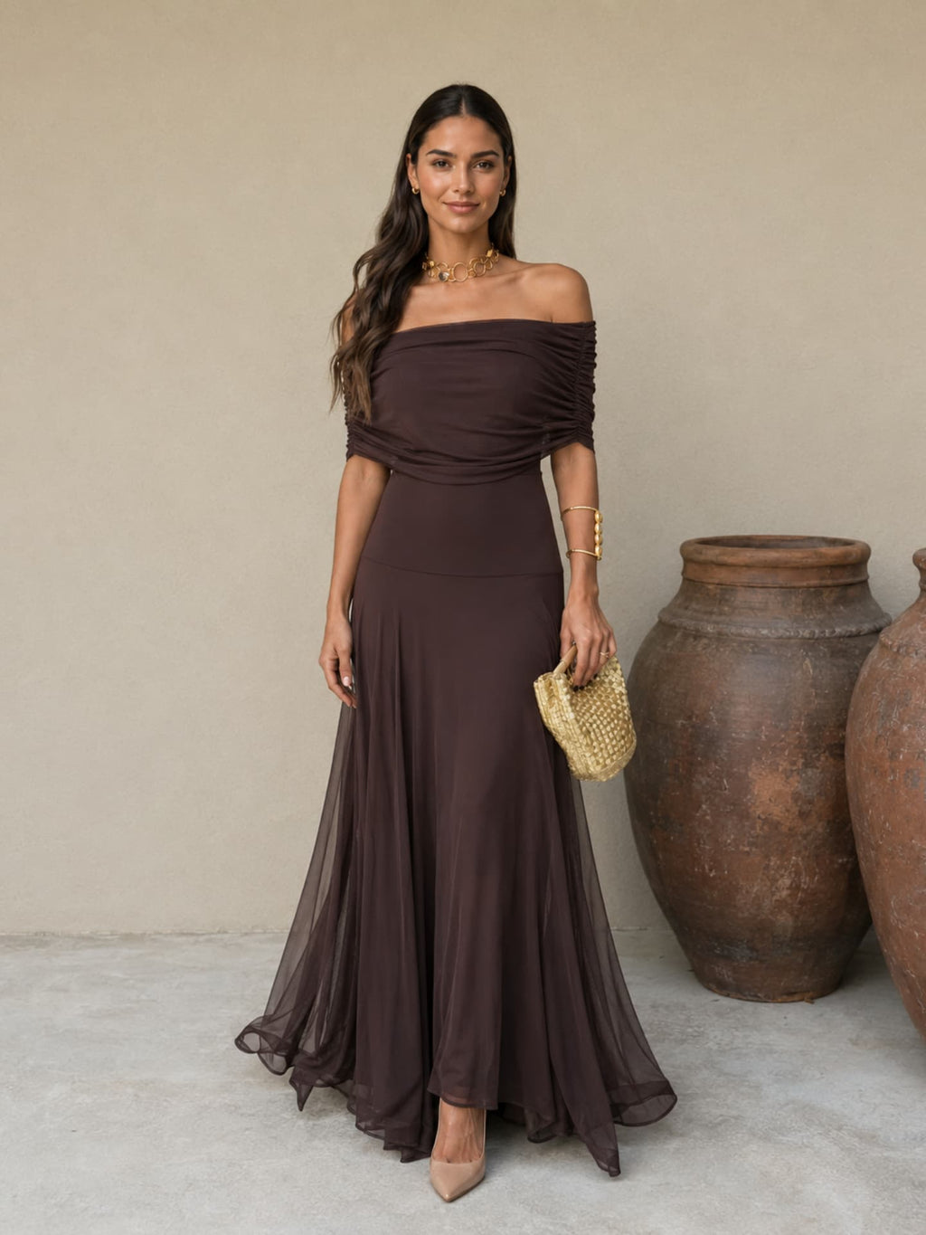 Robe Toledo marron
