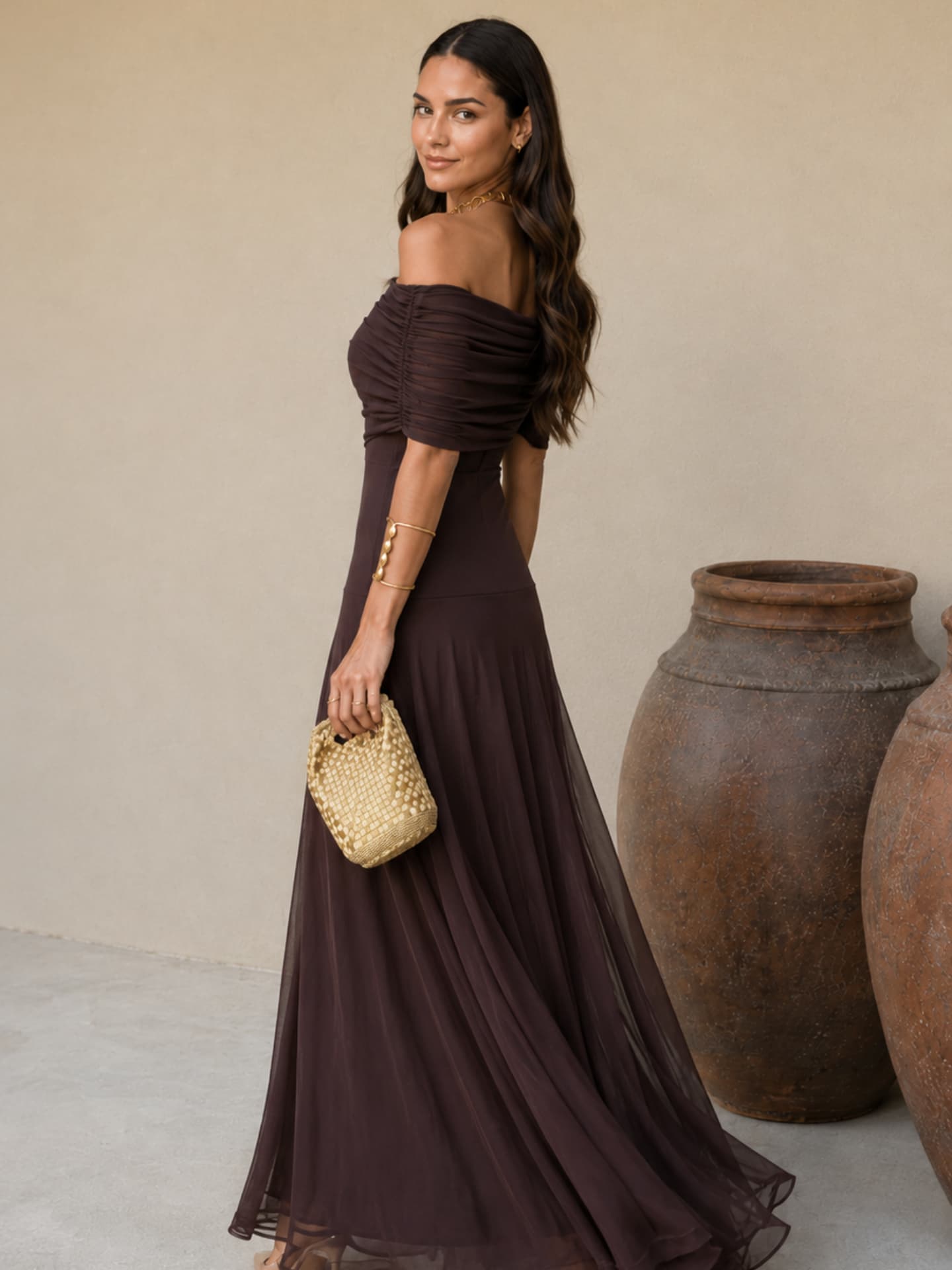 Robe Toledo marron