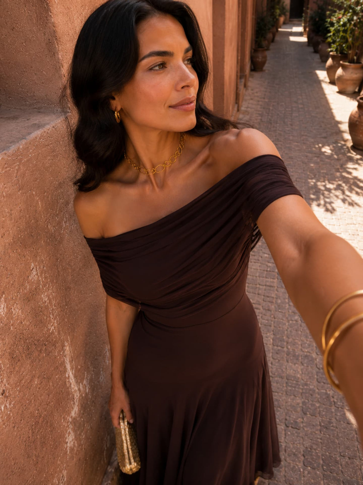 Robe Toledo marron