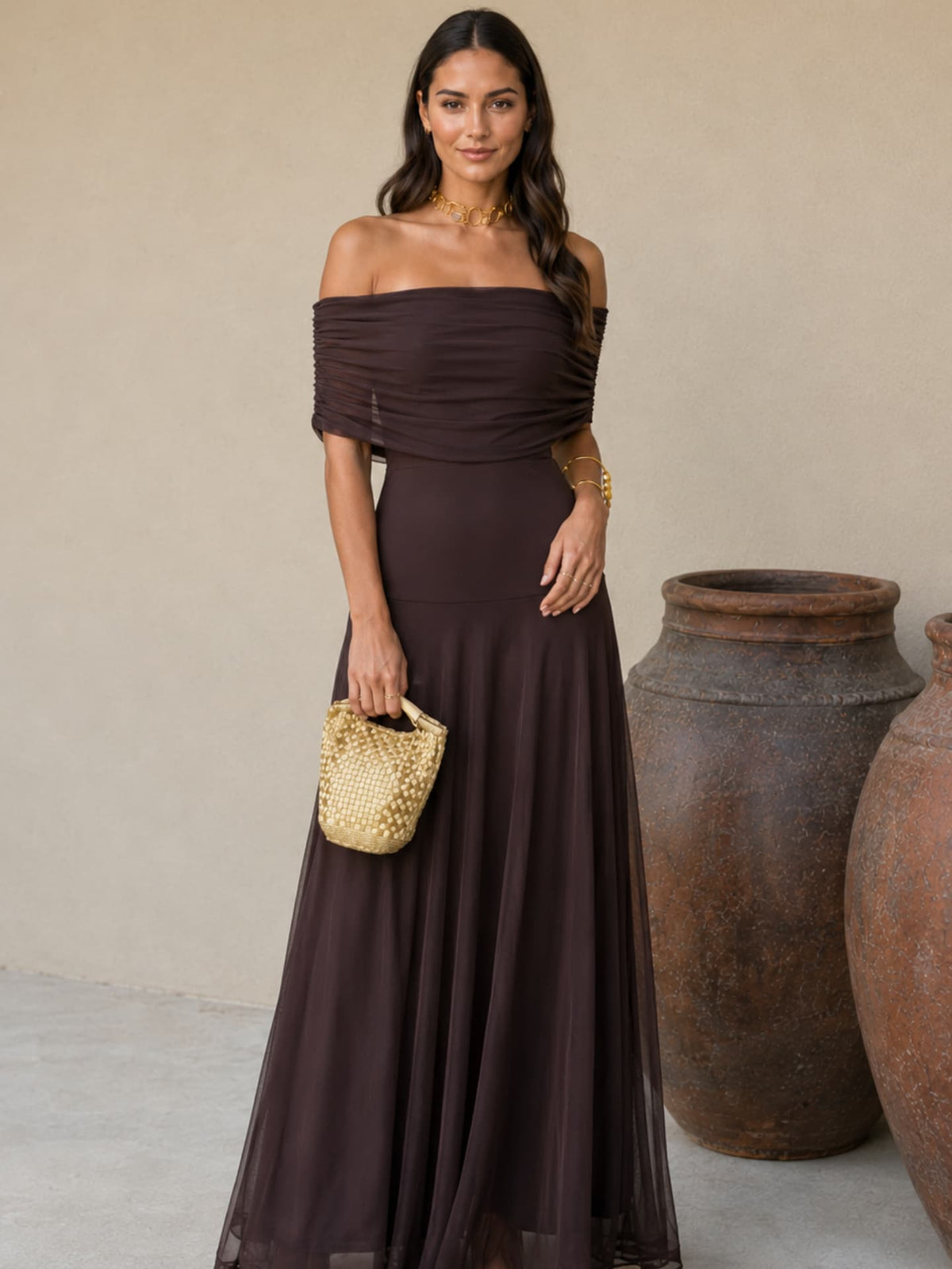 Robe Toledo marron