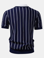Chemise à rayures en viscose et polyester Marco™
