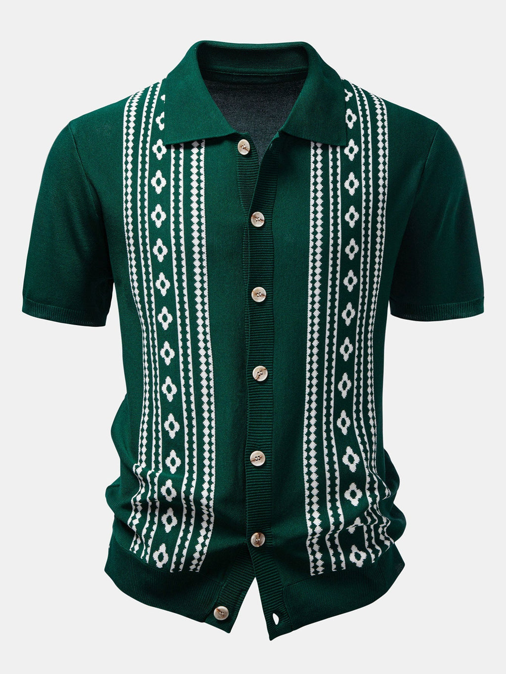 Chemise en maille jacquard florale Hugo™