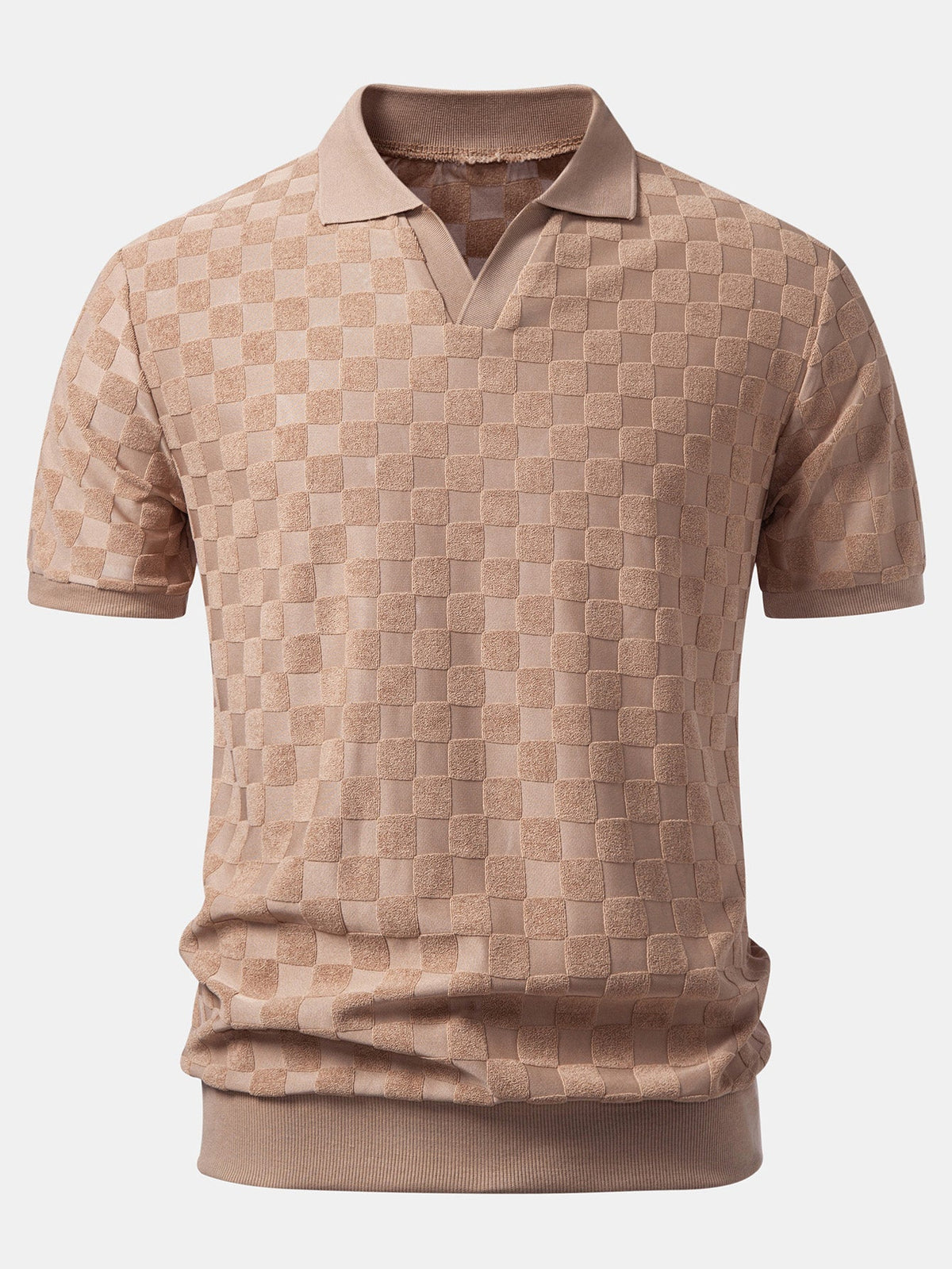 Polo en maille à col en V Damiano™
